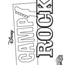 Dibujo para colorear : Camp Rock