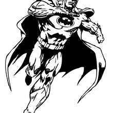 Batman corriendo - Dibujos para Colorear y Pintar - Dibujos para colorear SUPERHEROES - Dibujos para colorear BATMAN - Dibujos para colorear e imprimir de BATMAN