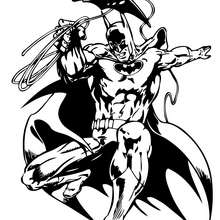 Batman con su cuerda - Dibujos para Colorear y Pintar - Dibujos para colorear SUPERHEROES - Dibujos para colorear BATMAN - Dibujos para colorear e imprimir de BATMAN
