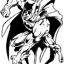Dibujo para colorear : Batman en acción