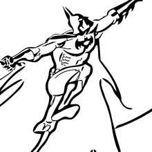 Batman volando - Dibujos para Colorear y Pintar - Dibujos para colorear SUPERHEROES - Dibujos para colorear BATMAN - Dibujos para pintar BATMAN GRATIS