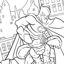 Batman en la noche - Dibujos para Colorear y Pintar - Dibujos para colorear SUPERHEROES - Dibujos para colorear BATMAN - Dibujos para colorear e imprimir de BATMAN