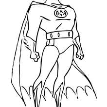 Dibujo para colorear : Batman el hombre murciélago