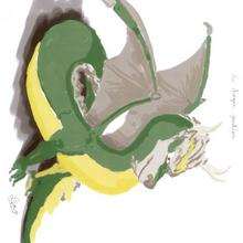 El dragón de Lea - Dibujar Dibujos - Dibujos de NIÑOS - Dibujos de ANIMALES - Dibujos de DRAGONES
