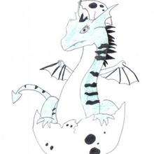 Ilustración : El bebe dragón de Lorena