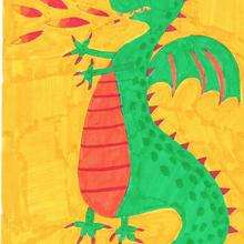 El dragón de Tito - Dibujar Dibujos - Dibujos de NIÑOS - Dibujos de ANIMALES - Dibujos de DRAGONES