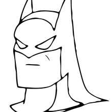 La máscara de Batman  - Dibujos para Colorear y Pintar - Dibujos para colorear SUPERHEROES - Dibujos para colorear BATMAN - Dibujos para colorear e imprimir de BATMAN