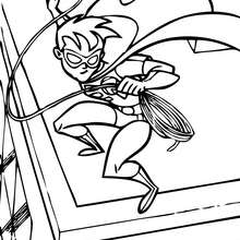 Dibujo para colorear : Robin el ayudante de Batman
