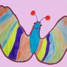 Dibujar una mariposa - Dibujar Dibujos - Aprender cómo dibujar paso a paso - Dibujar dibujos ANIMALES - Dibujar animales CON TU MANO