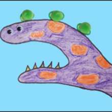 Dibujar un monstruo del Loch Ness - Dibujar Dibujos - Aprender cómo dibujar paso a paso - Dibujar dibujos ANIMALES - Dibujar animales CON TU MANO