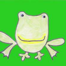 Dibujar una rana - Dibujar Dibujos - Aprender cómo dibujar paso a paso - Dibujar dibujos ANIMALES - Dibujar animales CON TU MANO