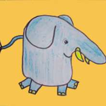 Dibujar un elefante - Dibujar Dibujos - Aprender cómo dibujar paso a paso - Dibujar dibujos ANIMALES - Dibujar animales CON TU MANO
