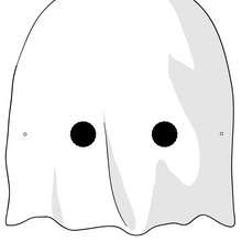 Máscara de fantasma - Manualidades para niños - MASCARAS infantiles - Mascaras Halloween para niños