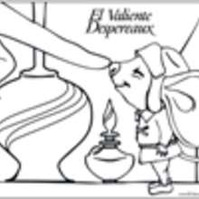 Dibujo del diminuto ratón - Dibujos para Colorear y Pintar - Dibujos de PELICULAS colorear - Dibujos para colorear EL VALIENTE DESPEREAUX