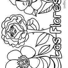 Dibujo de las flores - Dibujos para Colorear y Pintar - LA NATURALEZA: dibujos para colorear - Dibujos de FLORES para pintar
