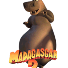 Gloria la hipopótamo - Dibujar Dibujos - Dibujos para DESCARGAR - GIFS ANIMADOS - Gifs animados: Madagascar 2
