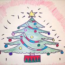 Aprender a dibujar : Árbol de Navidad