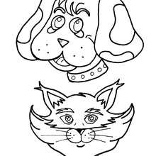 Dibujo de un retrato de perro - Dibujos para Colorear y Pintar - Dibujos para colorear ANIMALES - Dibujos PERROS para colorear - Dibujos para colorear e imprimir PERROS