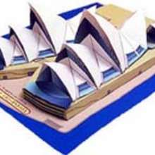 Australia: Ópera de Sidney 3D - Manualidades para niños - Papiroflexia facil - Papiroflexia EDIFICIOS DEL MUNDO