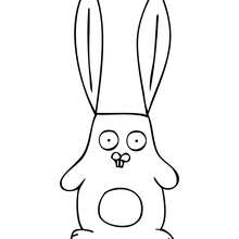 Dibujo para colorear : Salto el conejo