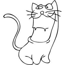 Sabio el gato - Dibujos para Colorear y Pintar - Dibujos para colorear PERSONAJES - Dibujos para colorear y pintar PERSONAJES - Clara y Tulipán: dibujos para pintar
