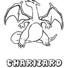Dibujo Pokemon Charizard - Dibujos para Colorear y Pintar - Dibujos para colorear MANGA - Dibujos para colorear POKEMON - Dibujos para colorear POKEMON FUEGO
