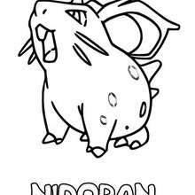 Dibujo Nidoran (hembra) - Dibujos para Colorear y Pintar - Dibujos para colorear MANGA - Dibujos para colorear POKEMON - Dibujos para colorear POKEMON VENENO