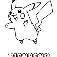 Dibujo para colorear : Pichachu