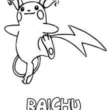Dibujos para colorear pikachu 