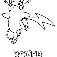 Dibujo para colorear : Raichu