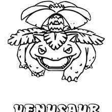 Dibujos Para Colorear - Pokemon Planta - Supercolored