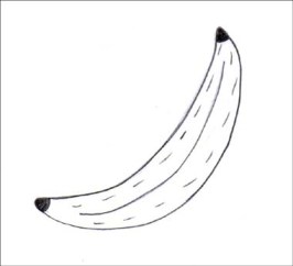 Aprender a dibujar dibuja un plátano 