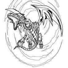 Dibujo para colorear : blue eyes white dragon 4
