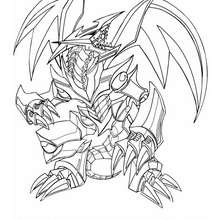 Dibujo para colorear : red eyes black metal dragon 2