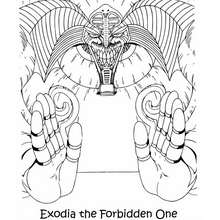 Dibujo para colorear : monstruo exodia the forbidden one