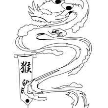Dibujo de dragon viejo para colorear - Dibujos para Colorear y Pintar - Dibujos para colorear de FANTASIA - Dibujos para colorear DRAGONES - Dibujos para colorear DRAGON CHINO