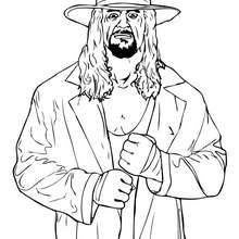 Dibujo para colorear : luchador WWE The Undertaker
