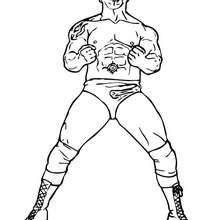 Dibujo para colorear : luchador Batista