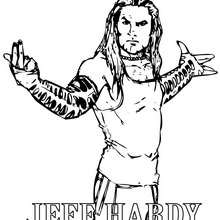 Dibujo para colorear : Jeff Hardy el luchador WWE