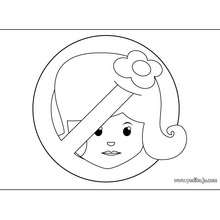 Manualidad infantil : Fabricar un letrero ¡Prohibido el paso! (niña)