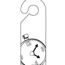 Fabricar un letrero reloj - Manualidades para niños - Manualidades infantiles - Marcadores y letreros muy chulos - Letreros para la puerta de tu cuarto