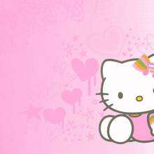 Fondo hello kitty rosa - Dibujar Dibujos - Dibujos para DESCARGAR - FONDOS GRATIS - Fondos de escritorio Hello Kitty