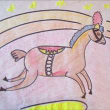 Dibuja un caballo de circo - Dibujar Dibujos - Aprender cómo dibujar paso a paso - Dibujar dibujos PERSONAJES - Dibujar personajes del circo