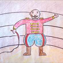 Dibuja a un domador de circo - Dibujar Dibujos - Aprender cómo dibujar paso a paso - Dibujar dibujos PERSONAJES - Dibujar personajes del circo