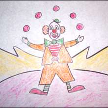 Dibuja a un payaso malabarista - Dibujar Dibujos - Aprender cómo dibujar paso a paso - Dibujar dibujos PERSONAJES - Dibujar personajes del circo