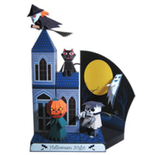 Casa de papel para Halloween - Manualidades para niños - HALLOWEEN manualidades - Adornos HALLOWEEN