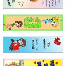Marcador de libro del Día de la Madre  - Manualidades para niños - Manualidades infantiles - Marcadores y letreros muy chulos - Marcapaginas DIA DE LA MADRE