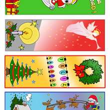 Marcadores de libros para las Navidades - Manualidades para niños - Manualidades infantiles - Marcadores y letreros muy chulos - Marcapaginas de Navidad