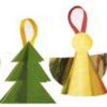 Manualidad infantil : Suspensiones navideñas para el Árbol