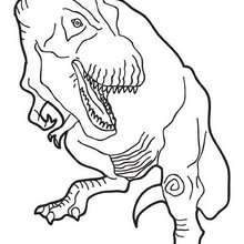 Dibujo dinosaurio Tirex - Dibujos para Colorear y Pintar - Dibujos para colorear ANIMALES - Dibujos para colorear DINOSAURIOS - Colorear dinosaurios TIREX